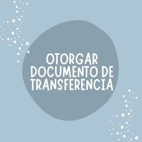 PASO 5: Otorgar el Documento de Transferencia ART. 7