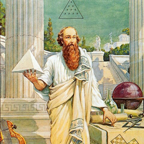 Pythagoras develops mathematical theories