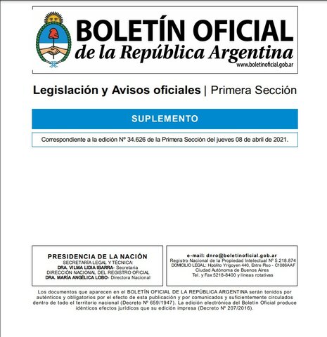 Art. 2 - Publicación de aviso en el Boletín Oficial