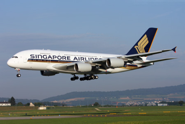 the A380 makes its maiden flight