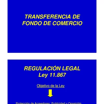 Timeline: TRANSFERENCIA DE FONDO DE COMERCIO: CUMPLIENDO CON LAS EXIGENCIAS POR LA LEY 11,687