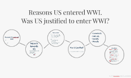 Reasons for US entry into WW1