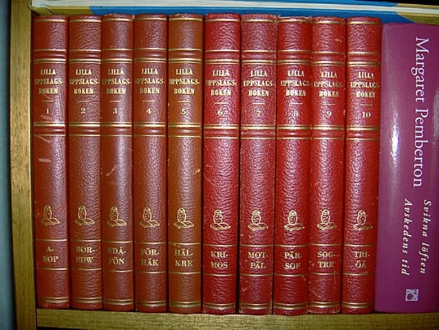 Lilla Uppslagsboken som skrev  om gustav vasa tryckt