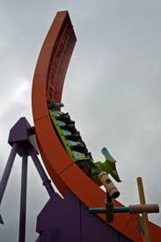 I rode the toy story roller coaster
