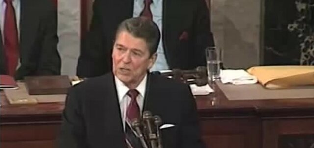 Reagan's first Sate of the Union