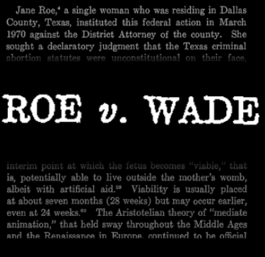 Roe vs. Wade