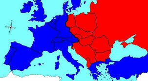 Suddivisione del mondo in due blocchi