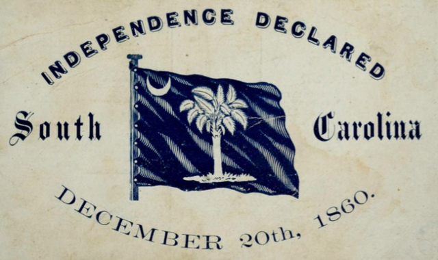 South Carolina secedes from the Union