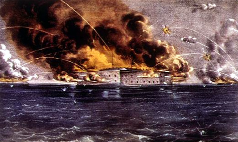 Confederacy seizes Fort Sumter