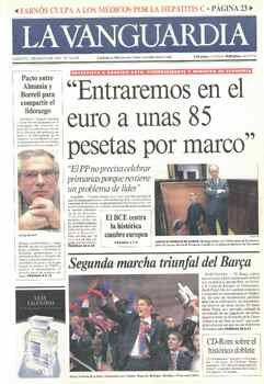 Ingreso de España en la Unión Monetaria Europea y adopción del euro como moneda común