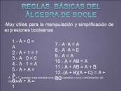 ALGEBRA DE BOOLE