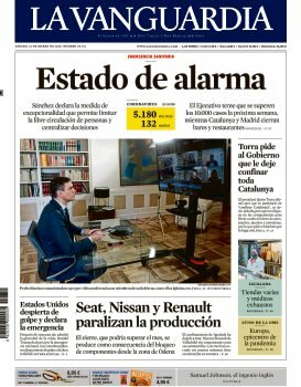 Estado de alarma y confinamiento por COVID-19