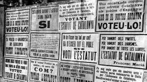 Aprobación de los estatutos de autonomía de Cataluña y El País Vasco