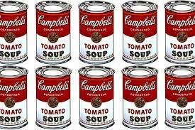 Sopa cambell .(Andy Warhol) pintura