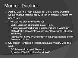The Monroe Doctrine