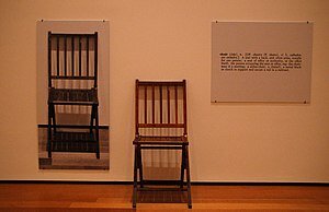 Una y tres sillas Joseph Kosuth  (ARTE CONCEPTUAL)