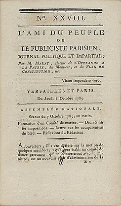 El periódico "L´ami de peuple"