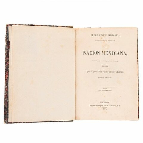 Breve reseña histórica de los acontecimientos mas notables de la nacion mexicana: desde el año de 1821 hasta nuestros dias