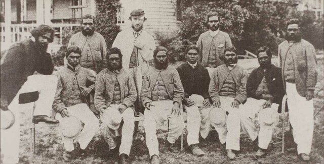The first Australian Cricket team to go on tour