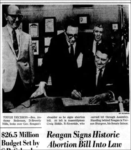 Reagan Prohibits Abortion Assistance