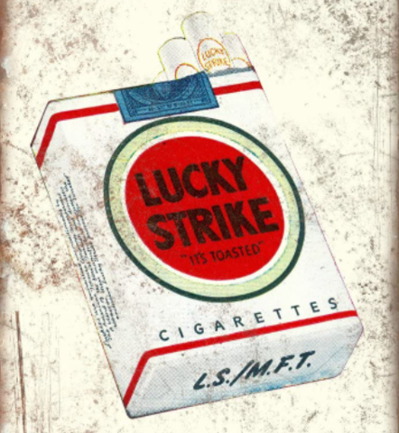 ETIQUETA DE LUCKY STRIKE