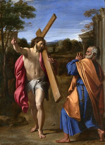 Annibal CARRACHE, Le Christ apparaissant à Saint Pierre sur la Via Appia