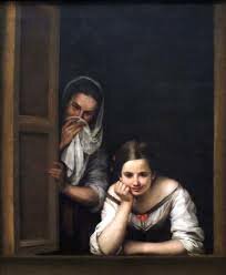 Murillo pinta Gallegas en la ventana