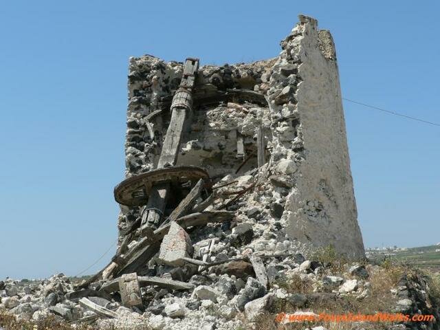 The windmill is knocked over