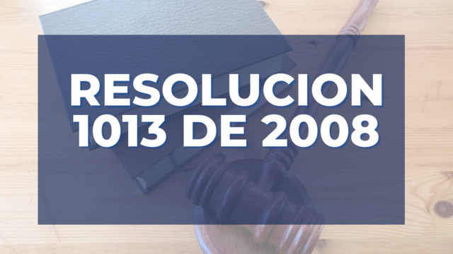 Resolución 1013 guías de atención integral en salud ocupacional