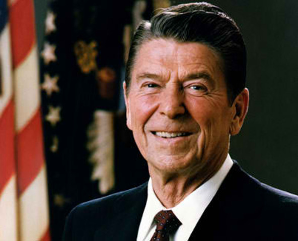 President Reagan won the reelection