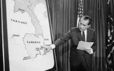 Nixon Sends Troops into Cambodia