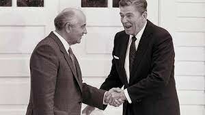 Reagan and Gorbachev meet in Iceland