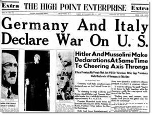 Germany declares war on U.S