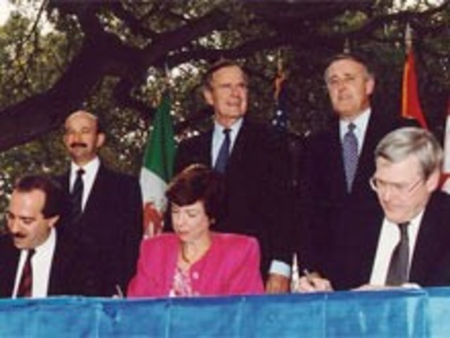 NAFTA is Signed