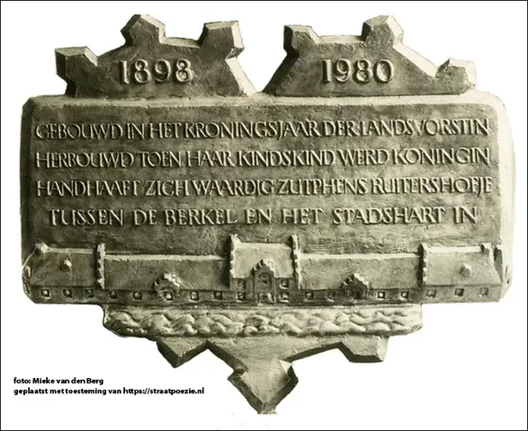 onthulling ruitershofje plaquette