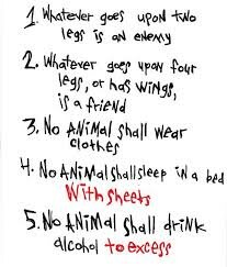 The commandments are altered