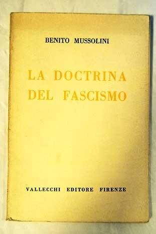 La doctrina del fascismo