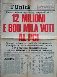 Il miglior risultato elettorale del Partito Comunista Italiano(PCI)