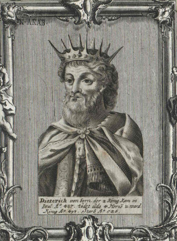 Teoderico prende il potere dell'Italia e diventa il primo re