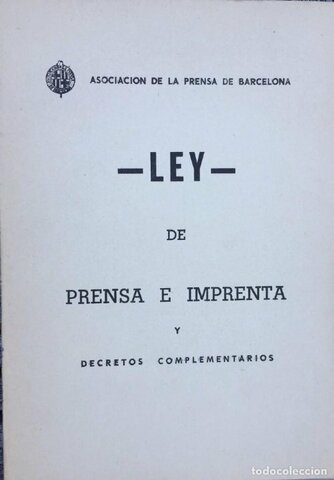 Ley de Prensa.