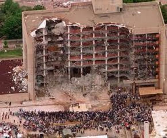 Domestic Terrorism: Timothy McVeigh exploded a truck bomb...