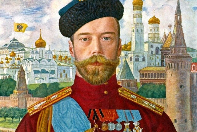 «Retrato de Nicolás II» de Boris Kustodiev