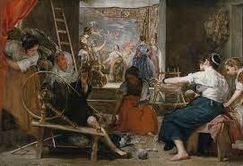 Velázquez pinta Las Hilanderas