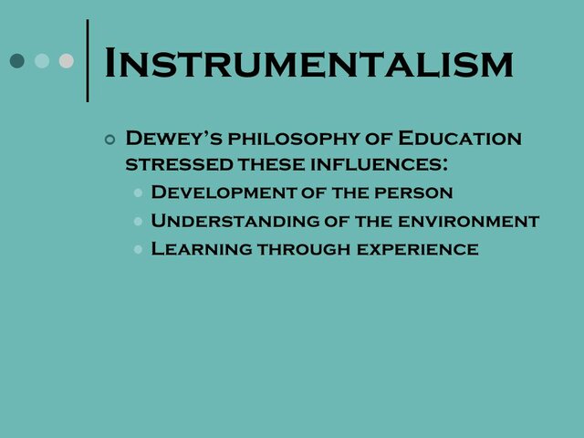 Instrumentalism 1929