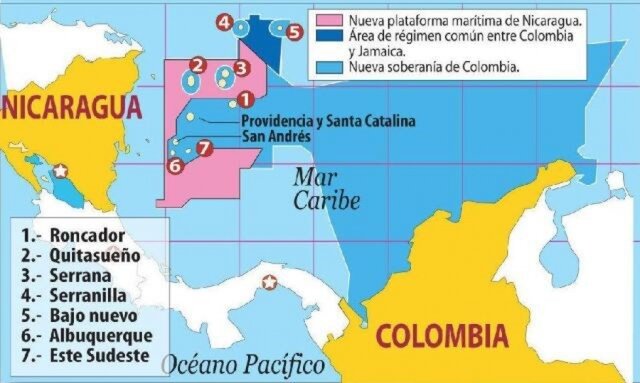 Intención de pleito de Nicaragua contra Colombia