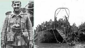 Desembarco de legionarios y regulares al mando de Franco