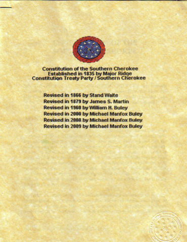 Cherokee Constition