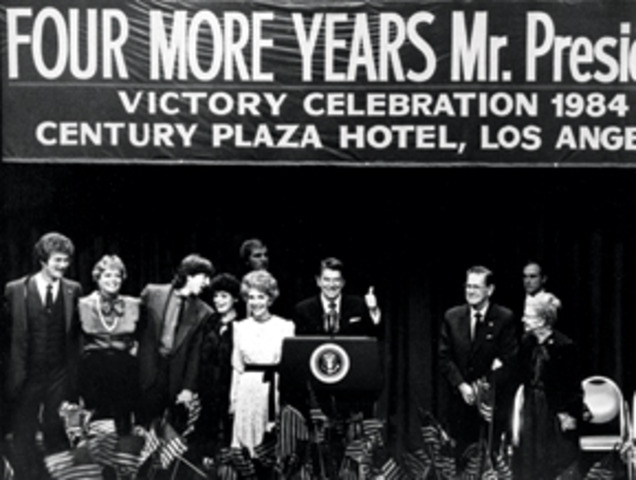 Reagan won reelection in 1984