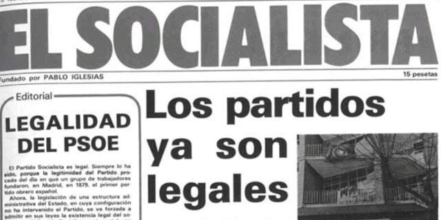 Legalización del PSOE