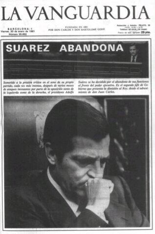 Dimisión de Adolfo Suárez
